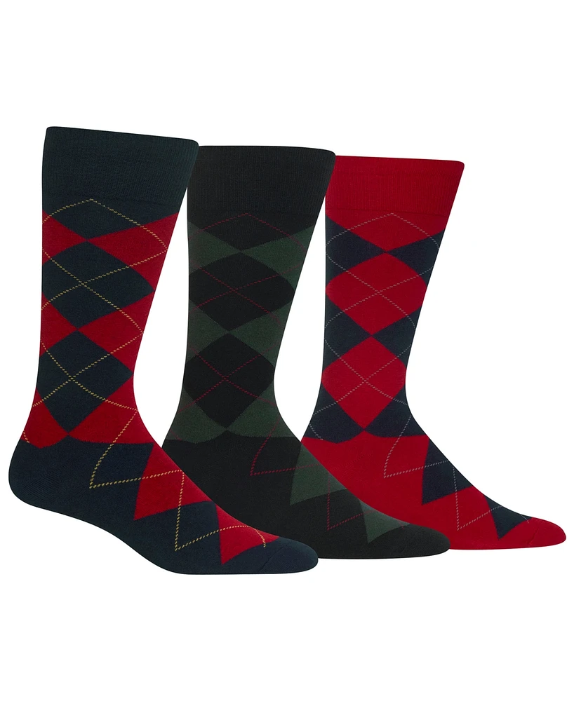 Polo Ralph Lauren Men's 3-Pk. Argyle Dress Socks