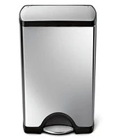 simplehuman 38 Liter Rectangular Step Kitchen Trash Can with Soft-Close Lid