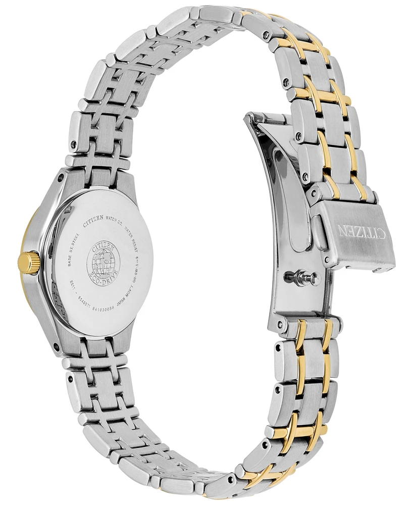 Citizen Women's Eco-Drive Two Tone Stainless Steel Bracelet Watch 25mm EW1264-50A