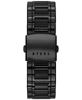 Guess Watch, Men's Diamond Accent Black Ion Plated Stainless Steel Bracelet 41x37mm U12557G1