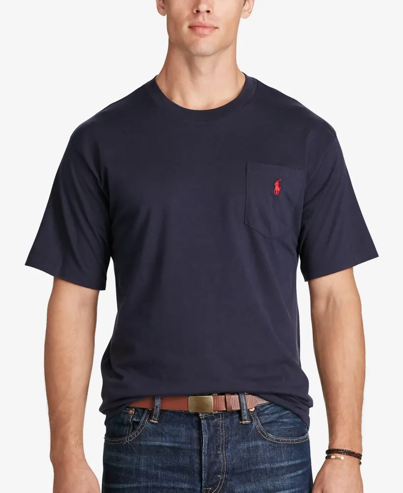 Polo Ralph Lauren Men's Big & Tall Crew-Neck Pocket T-Shirt