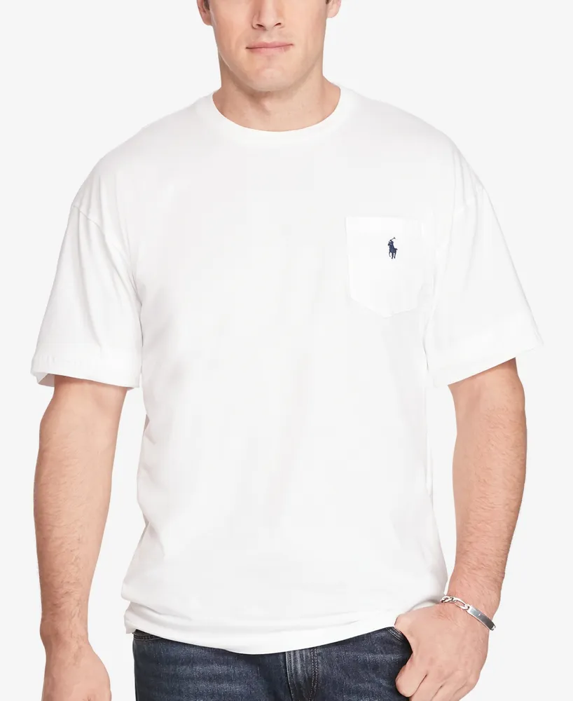 Polo Ralph Lauren Men's Big & Tall Crew-Neck Pocket T-Shirt