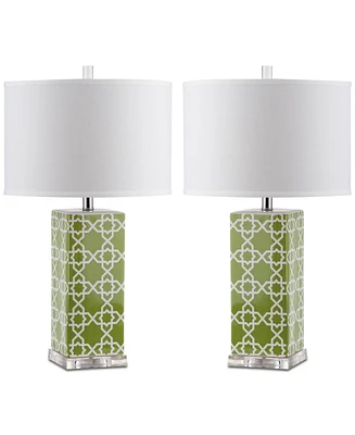 Safavieh Quatrefoil Set of 2 Table Lamps