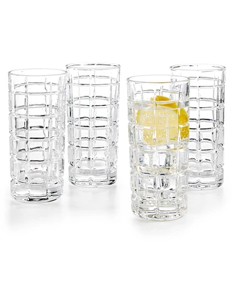Godinger Radius Set of 4 Highball Glasses