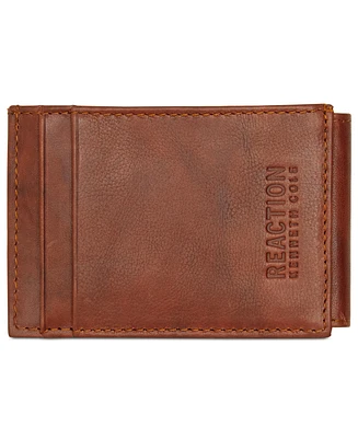 Kenneth Cole Reaction Men's Crunch Magnetic Front-Pocket Leather Wallet