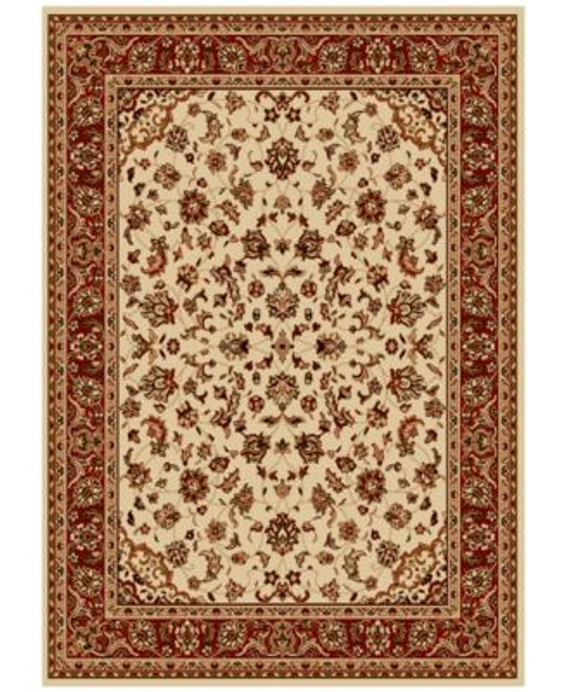 Closeout Km Home Pesaro Kashan Ivory Brick Area Rug Collection