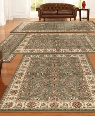 Closeout! Km Home Tuscany Meshed 5-Pc. Sage Rug Set