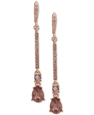 Givenchy Crystal Linear Drop Earrings