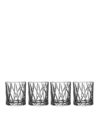 Orrefors City Old Fashioned Glasses, Set of 4