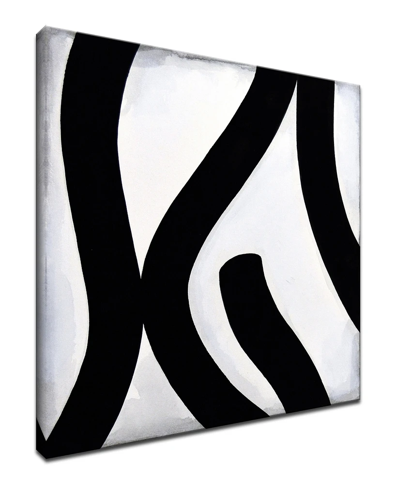 Ready2HangArt, 'Lines I' Shape Canvas Wall Art, 40x40"