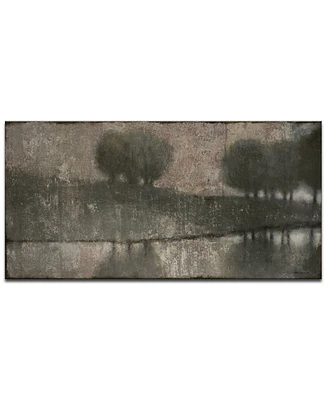 Ready2HangArt, 'Gray Banks' Abstract Canvas Wall Art, 30x60"