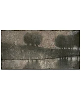 Ready2HangArt, 'Gray Banks' Abstract Canvas Wall Art, 30x60"