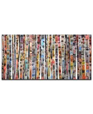 Ready2HangArt, 'Birch Forest' Abstract Canvas Wall Art Set,24x48"