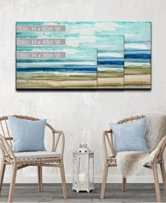 Ready2hangart Beach Shore Abstract Canvas Wall Art Collection
