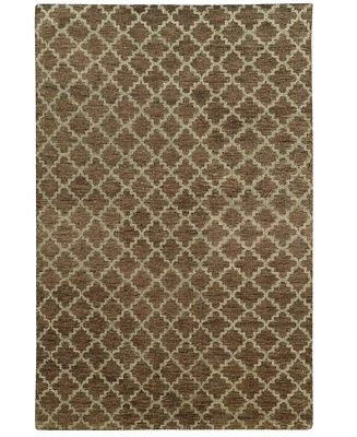 Closeout! Oriental Weavers Maddox 56503 Brown/Blue 5' x 8' Area Rug