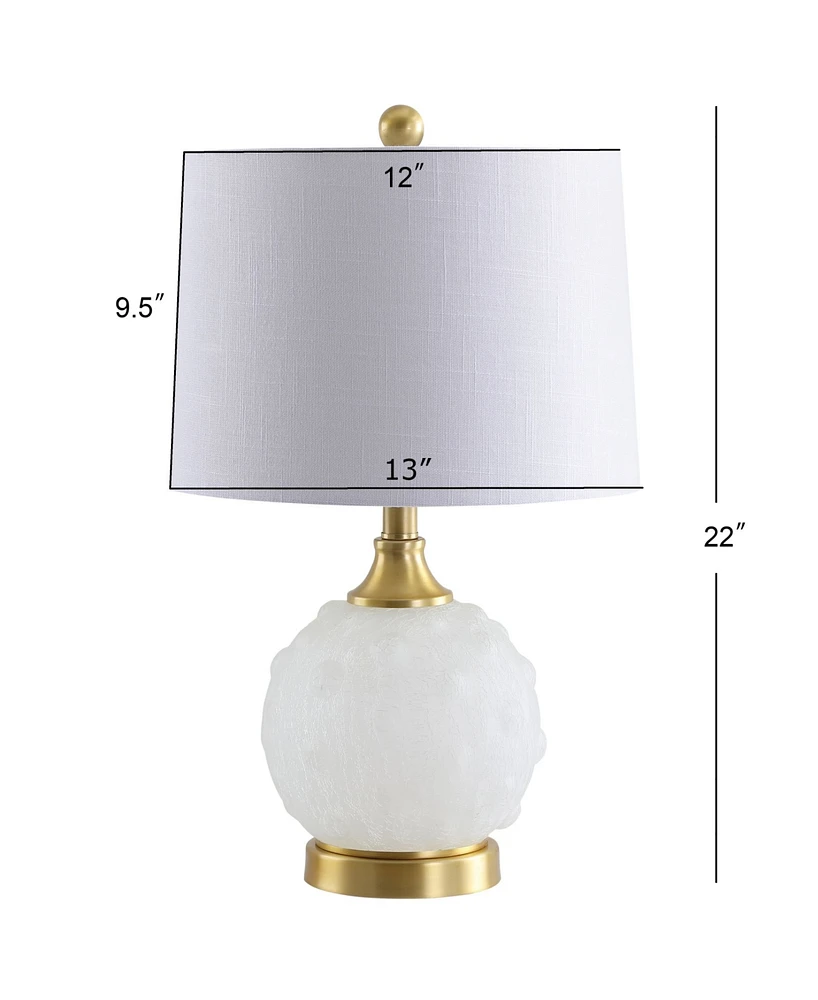 Jonathan Y Ilsa 22" Dotted Glass,Metal Led Table Lamp