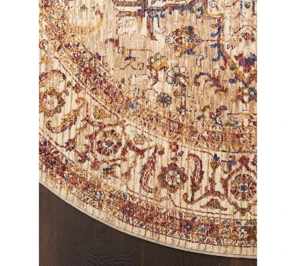 Mink Home Taza Heriz 5' Round Area Rug