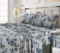 Tribeca Living Lisbon 300 Thread Count Cotton Sateen Pillowcase Pair