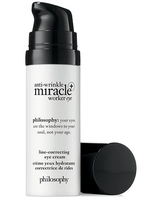 philosophy Anti-Wrinkle Miracle Worker+ Line-Correcting Eye Cream, 0.5-oz.