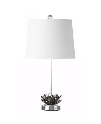Jonathan Y Amelia Lotus Crystal Led Table Lamp