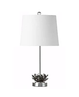 Jonathan Y Amelia Lotus Crystal Led Table Lamp