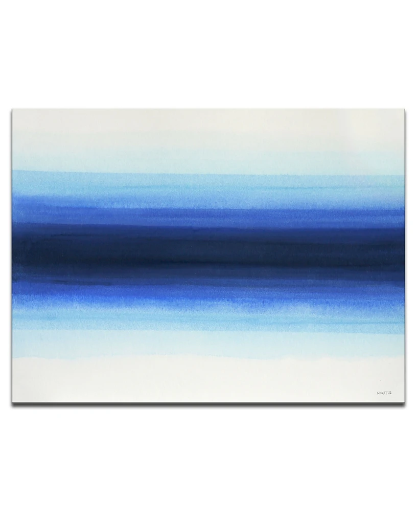 Ready2HangArt 'Deepest' Blue Abstract Canvas Wall Art, 30x40"