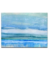Ready2HangArt 'Eastern Shores' Abstract Ocean Canvas Wall Art, 20x30"