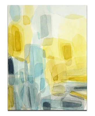 Ready2HangArt 'Sun and Rain' Abstract Canvas Wall Art, 40x30"