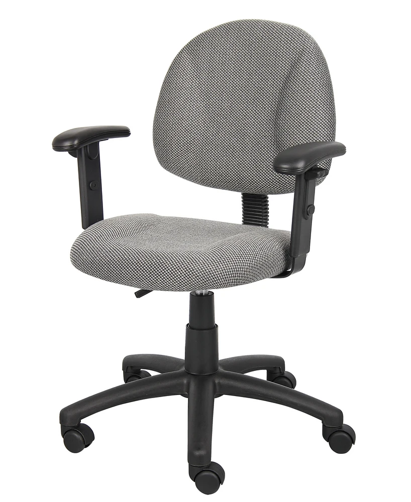 Boss Office Products Deluxe Posture Chair W/ Adjustable Arms