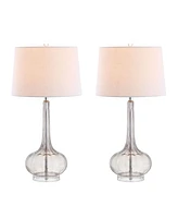 Jonathan Y Bette Glass Teardrop Led Table Lamp - Set of 2