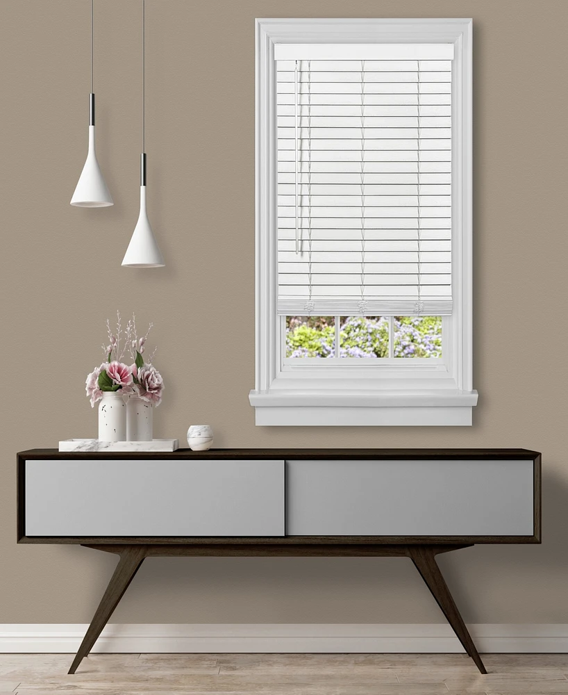 Achim Gii Madera FalsaCordless Faux-Wood 2" Plantation Blind