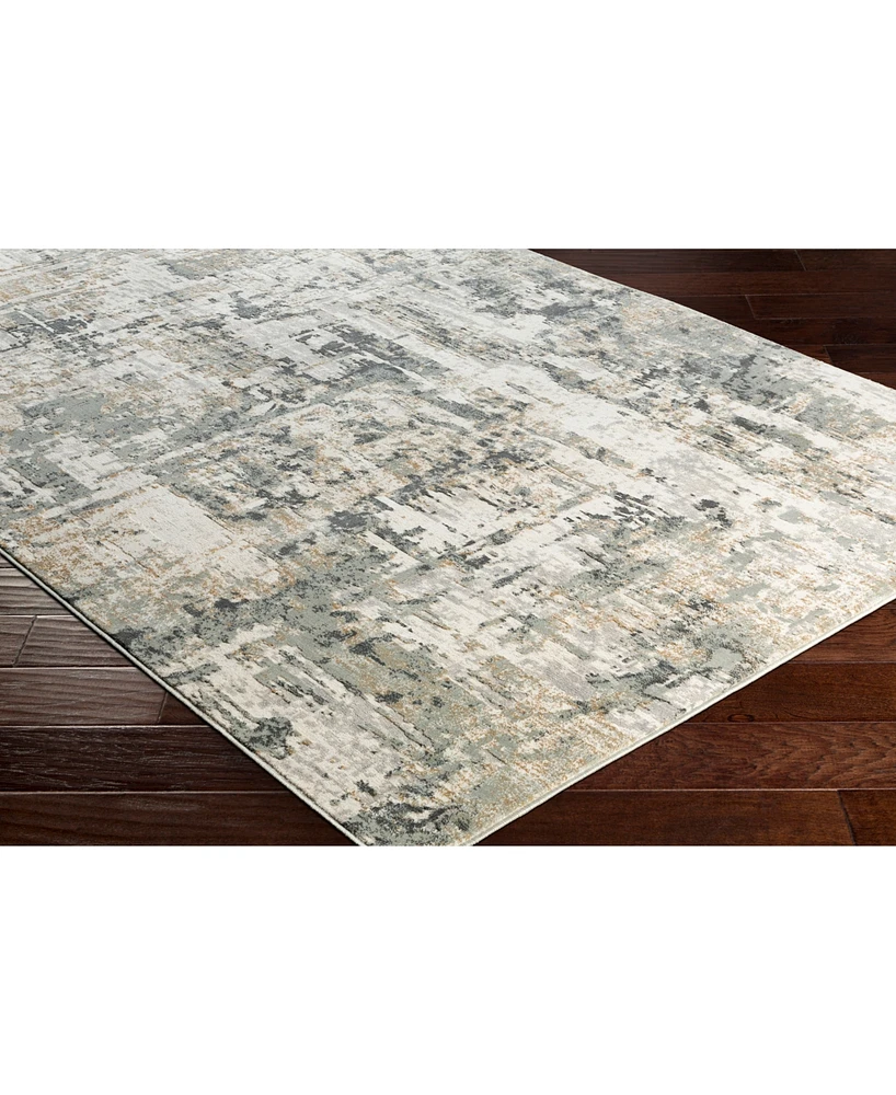 Livabliss Quatro Qua-2302 Silver Gray 5'3" x 7'3" Area Rug