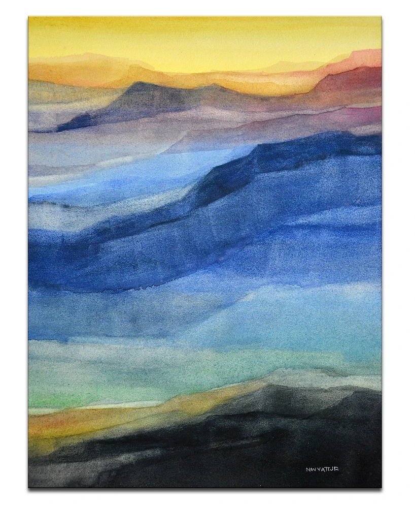 Ready2HangArt 'Colorful Mountains' Canvas Wall Art, 30x20"