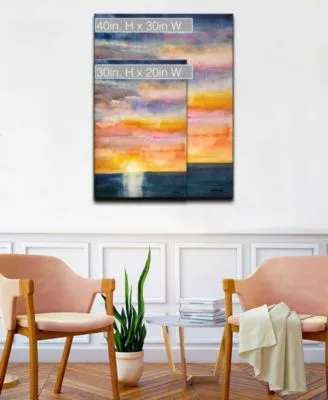 Ready2hangart Beautiful Sunset Canvas Wall Art Collection