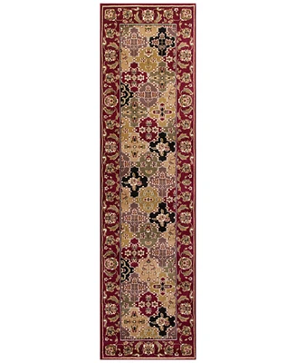 Kas Cambridge Panel 7325 Red 2'2" x 7'11" Runner Area Rug