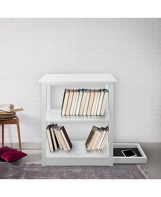 Adams 3 - Shelf Bookcase with Concealed Sliding Track, Concealment Furniture