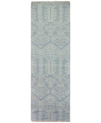 Bashian Carah Crh-108 Light Blue 2'6" x 8' Runner Area Rug