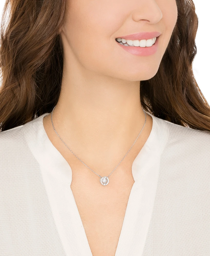 Swarovski Floating Crystal Pendant Necklace