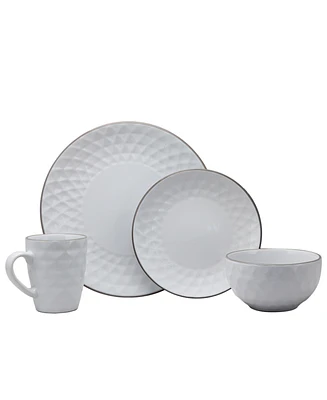 Elama Medici Pearl 16 Pc. Dinnerware Set, Service for 4