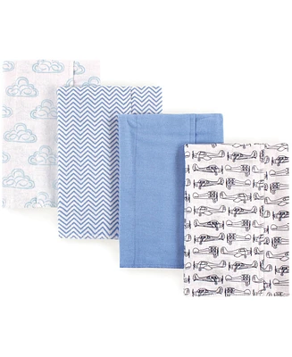 Hudson Baby Boys Plush Cotton Flannel Burp Cloth