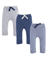 Touched by Nature Baby Boys Set of Three Organic Pants Bottoms