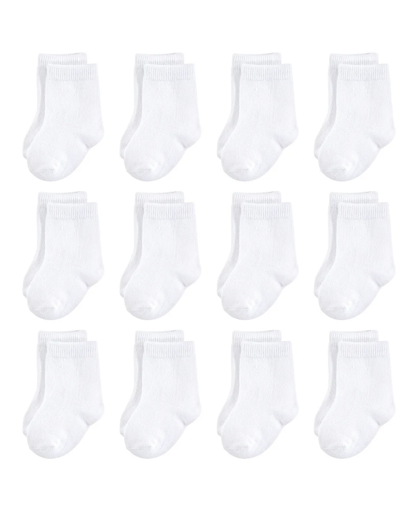 Touched by Nature Baby Boys Unisex 12Pk Organic No Show Socks