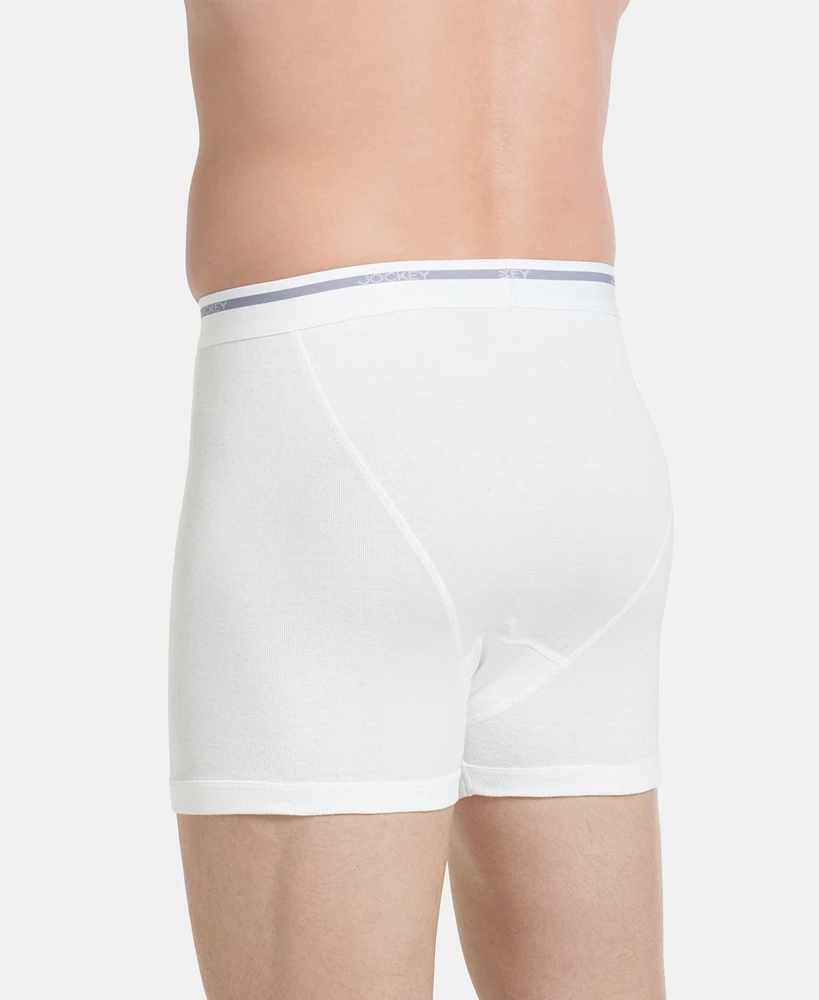 Jockey Men's 3-Pack Classic Cotton Boxer Briefs