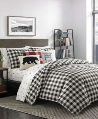 Closeout Eddie Bauer Mountain Plaid Comforter Sets