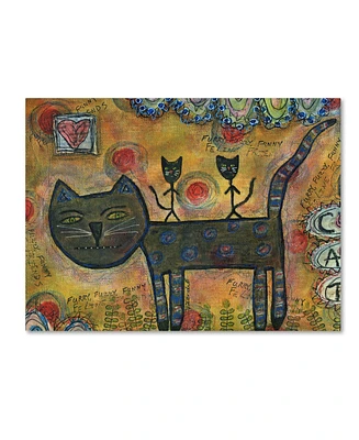 Funked Up Art 'Kitty Kat Ride' Canvas Art - 19" x 14" x 2"