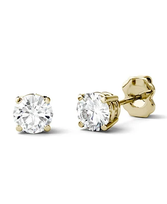 Moissanite Stud Earrings (1/2 ct. t.w. Diamond Equivalent) in 14k white or yellow gold