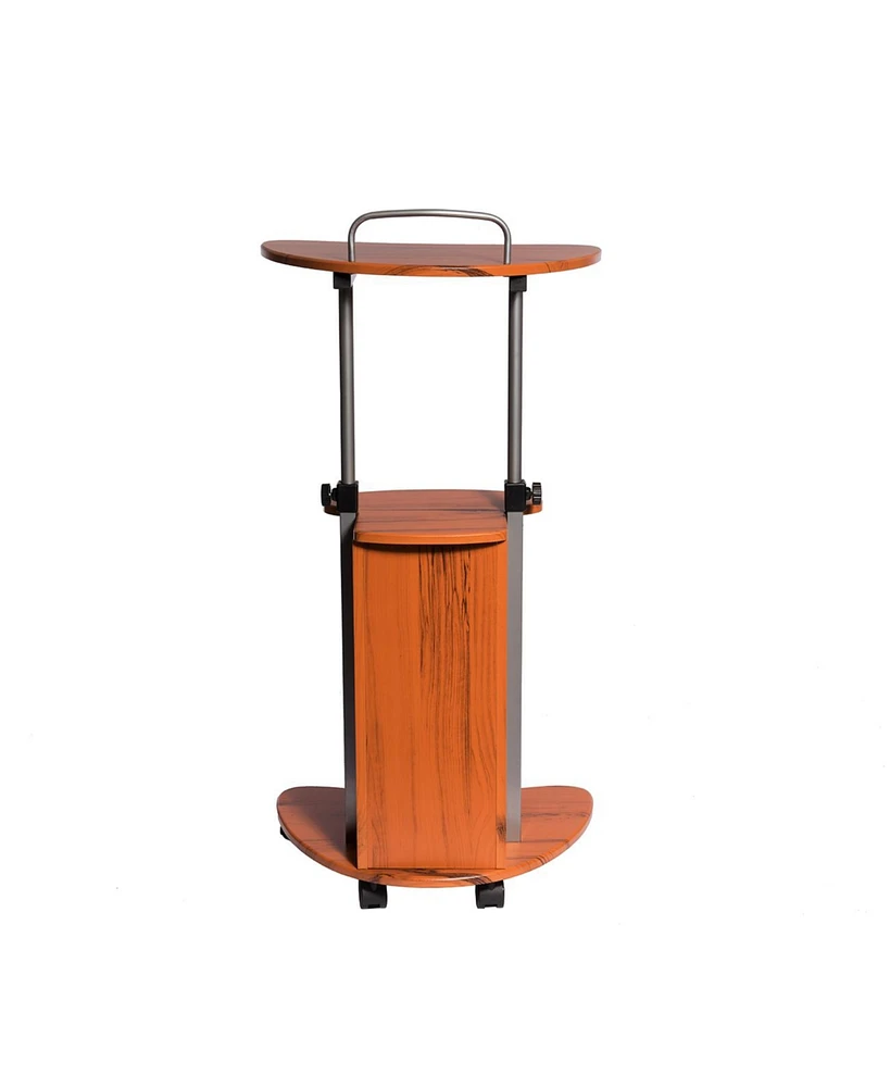 Techni Mobili Sit-to-Stand Rolling Adjustable Laptop Cart