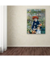 Renoir 'Two Sisters On The Terrace 2' Canvas Art - 19" x 14" x 2"