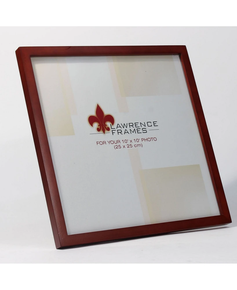 Lawrence Frames 755610 Walnut Wood Picture Frame - 10" x 10"