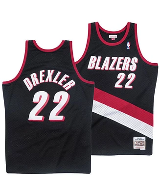 Mitchell & Ness Big Boys Clyde Drexler Portland Trail Blazers Hardwood Classic Swingman Jersey